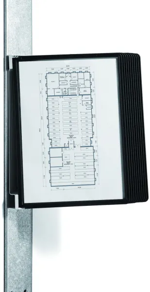 Durable Vario magnet wall 10 sistema de registro negro A4