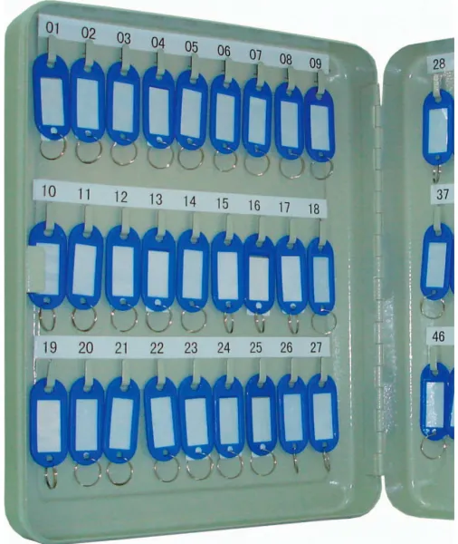 Q-connect caja para llaves para 54 llaves